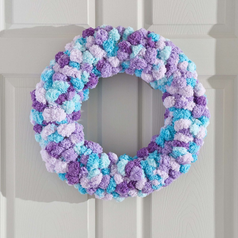 Red Heart Pomp-a-Doodle Wreath