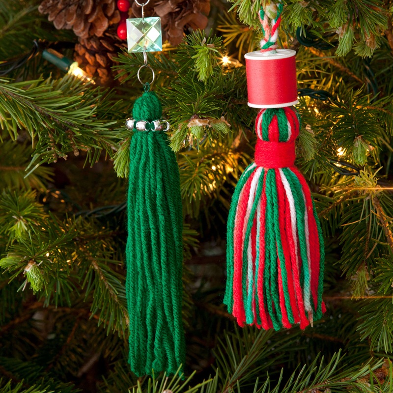 Red Heart Craft Tassels for Your Tree