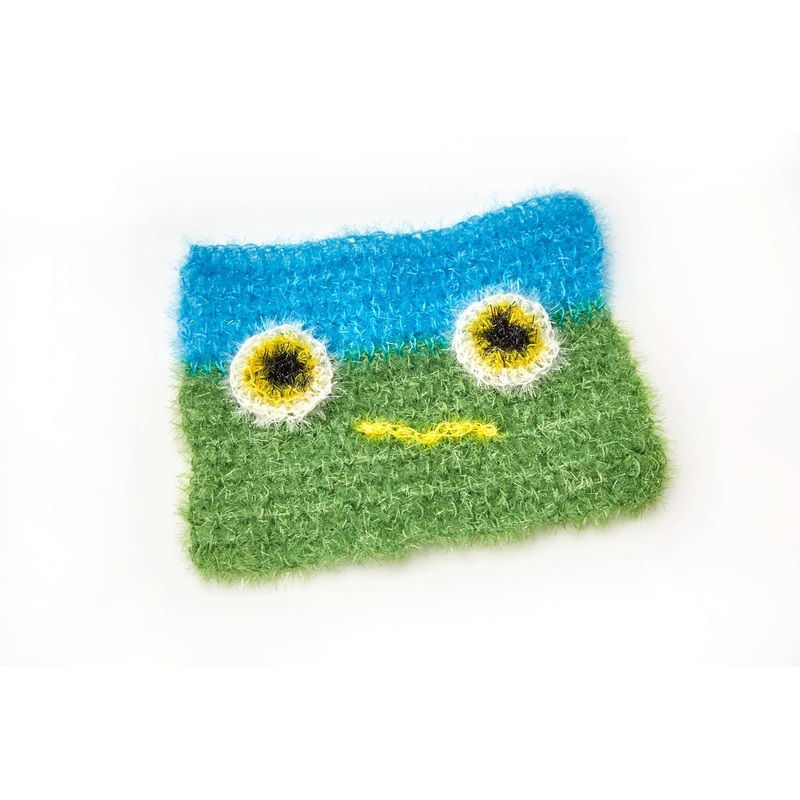 Red Heart Crochet Shiny Scrubby Monster