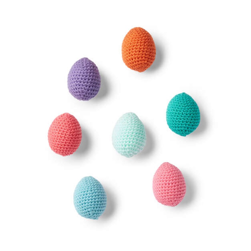 Red Heart Crochet Springtime Easter Eggs