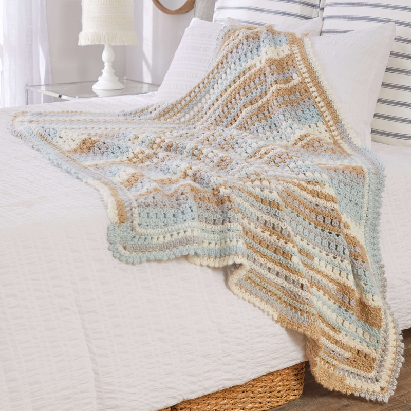 Red Heart Crochet Summer Breeze Throw