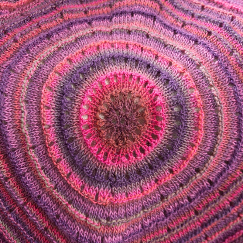 Red Heart Knit Squared Shades Throw