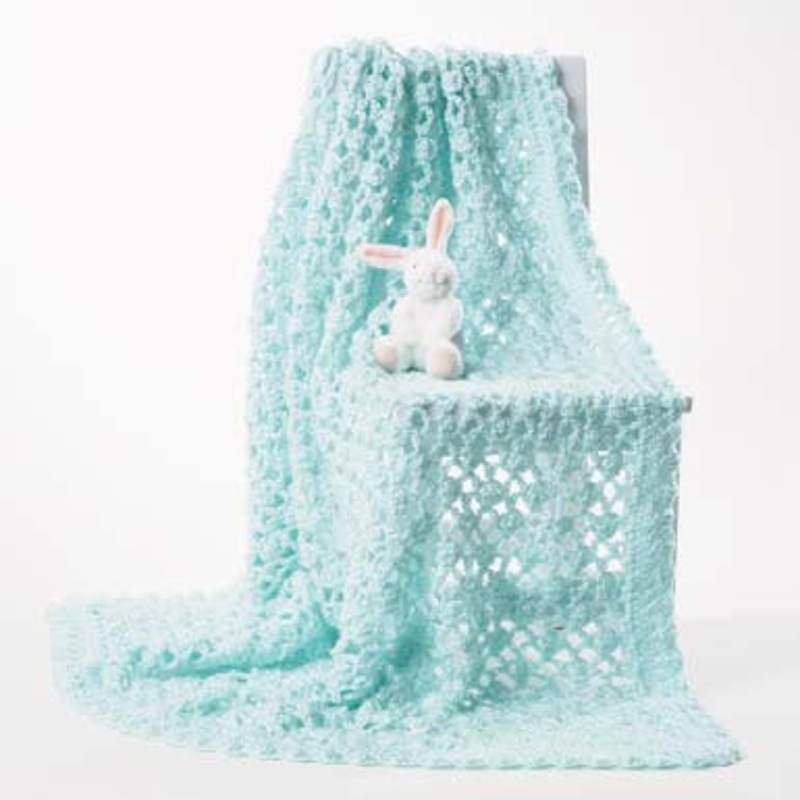 Bernat Airy Crochet Baby Blanket