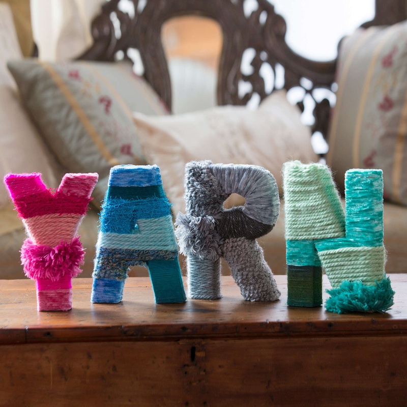 Red Heart Craft Y-A-R-N Wrapped Letters