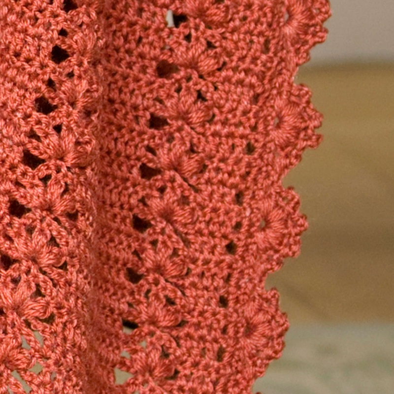 Red Heart Crochet Trefoil Throw