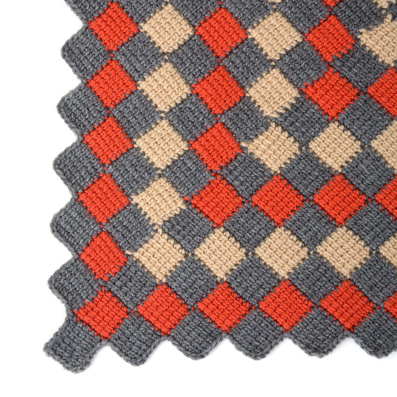 Red Heart Crochet Trip Around the World Throw