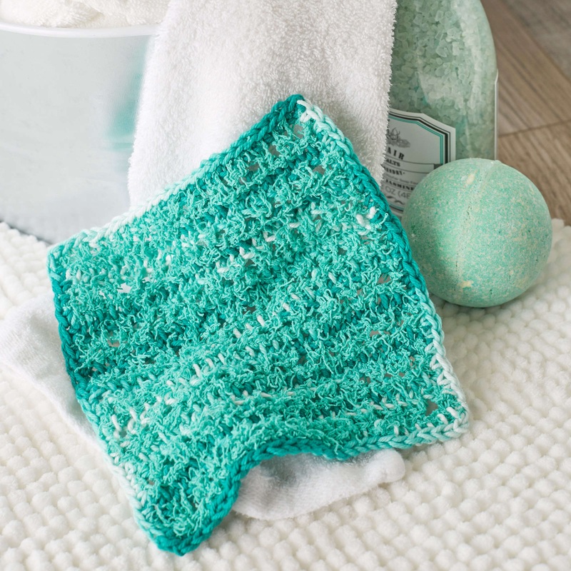 Red Heart Crochet Tunisian Square Scrubby