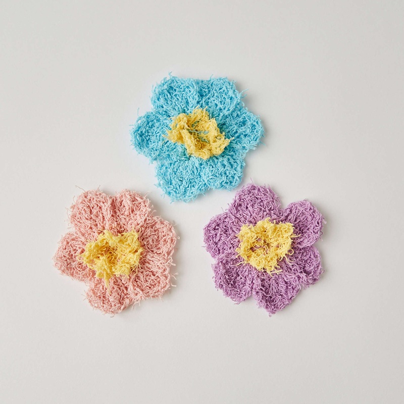 Red Heart Crochet Two-Color Small Flowers