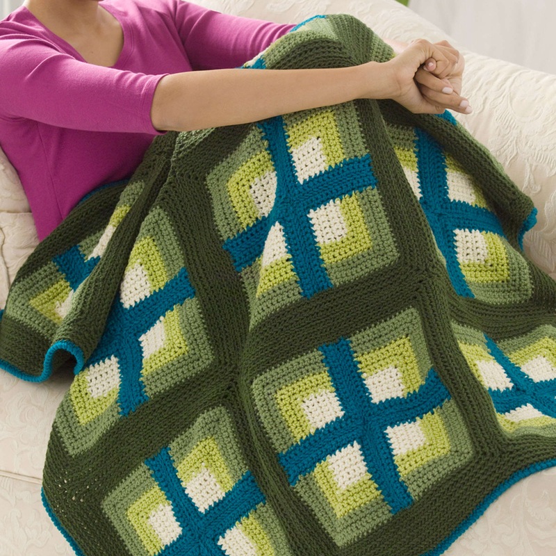 Red Heart Crochet Windows Afghan