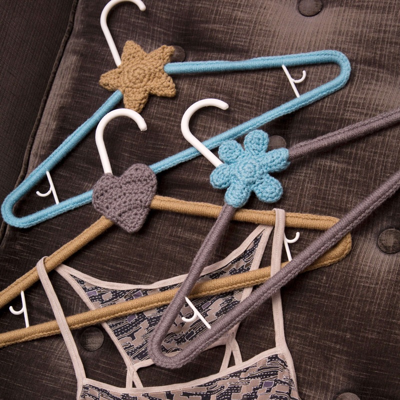 Red Heart Crochet Yarn Covered Hangers