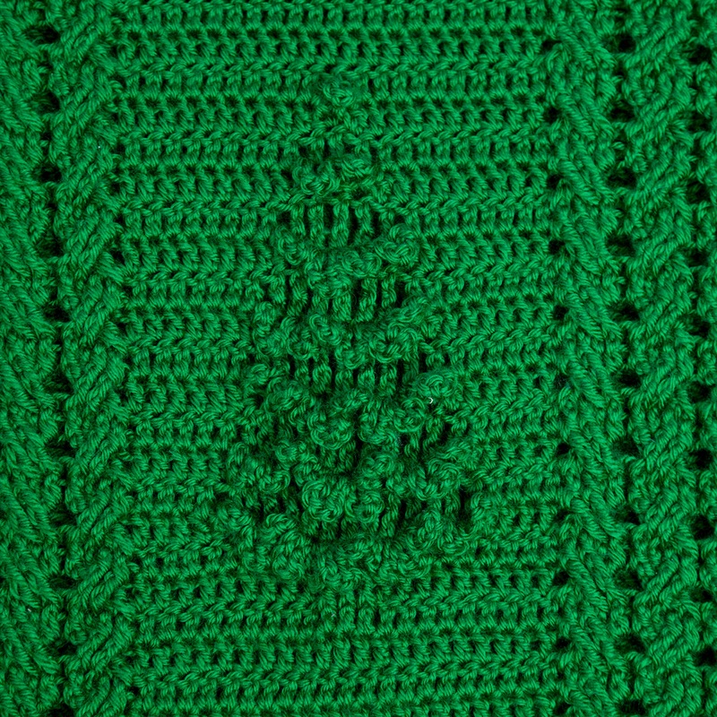 Red Heart Crochet Yule Tree Throw & Pillow