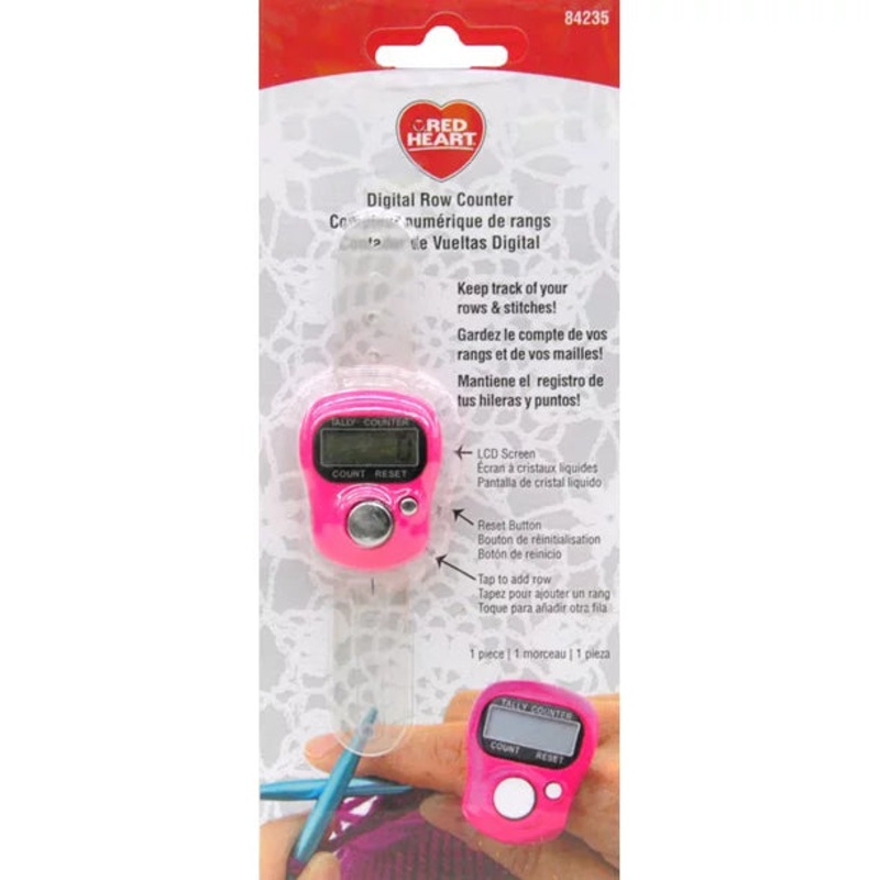 Red Heart Digital Row Counter – Discontinued Item