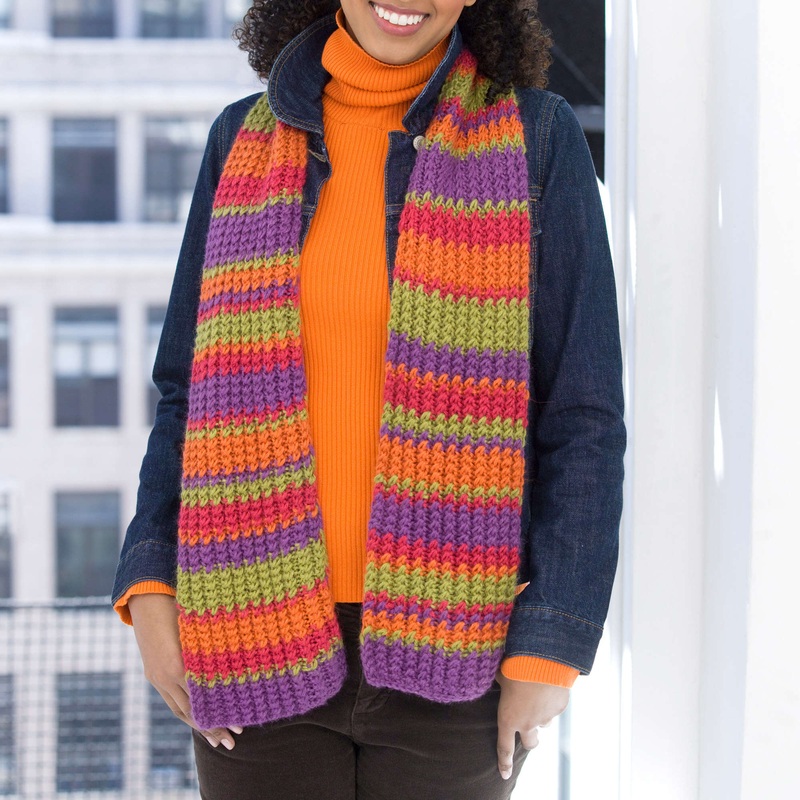 Red Heart Reversible Cable Mystic Scarf
