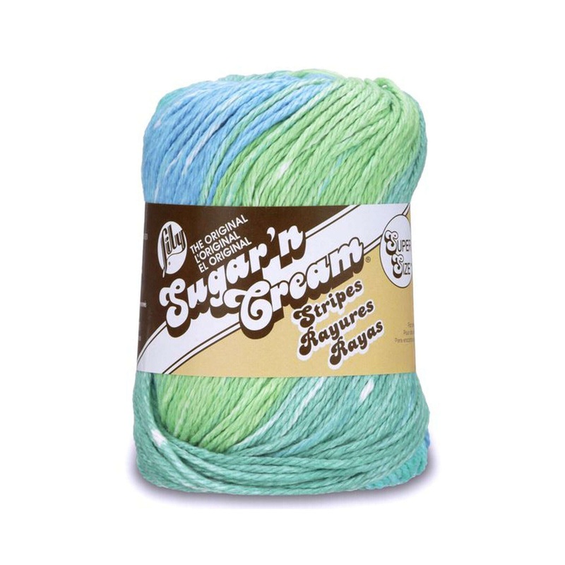 Lily Sugar’n Cream Super Size Stripes Yarn – Clearance Shades