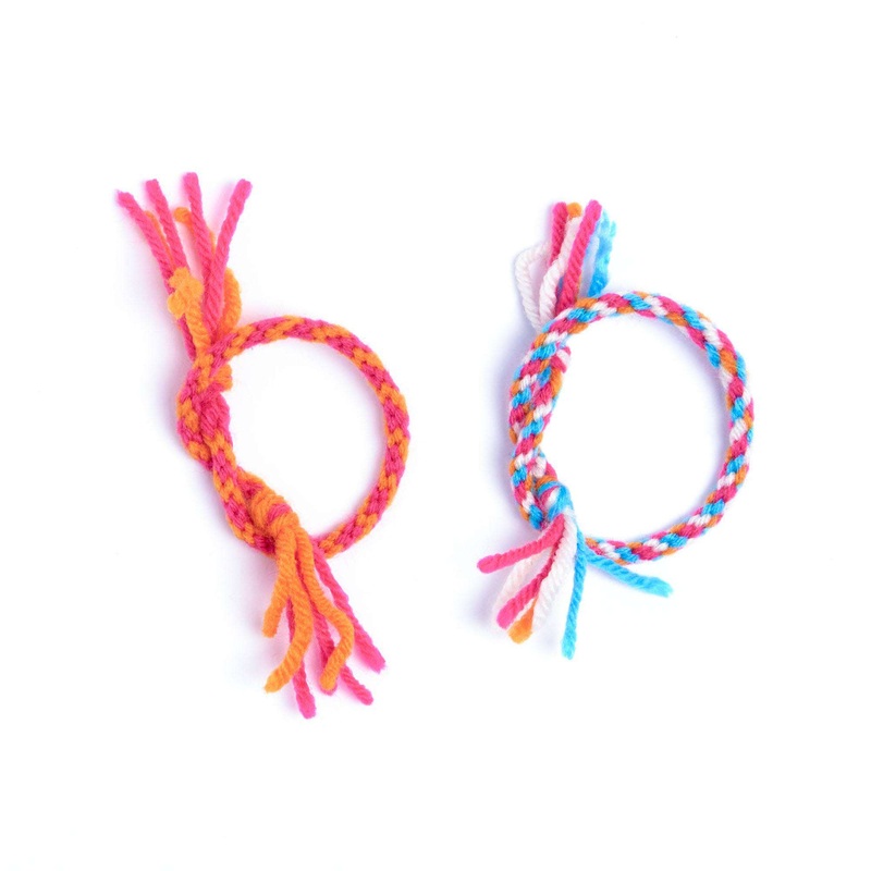 Red Heart Craft Let’s Be Friends Loom Braid Bracelets