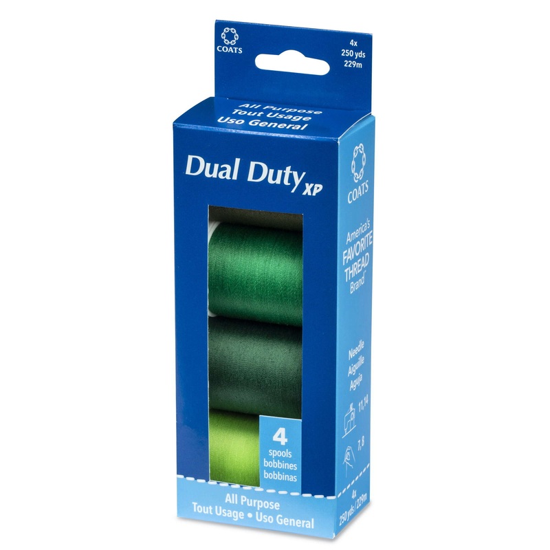Coats & Clark Dual Duty XP All Purpose Sewing Thread, 4 Spools – Clearance Shades