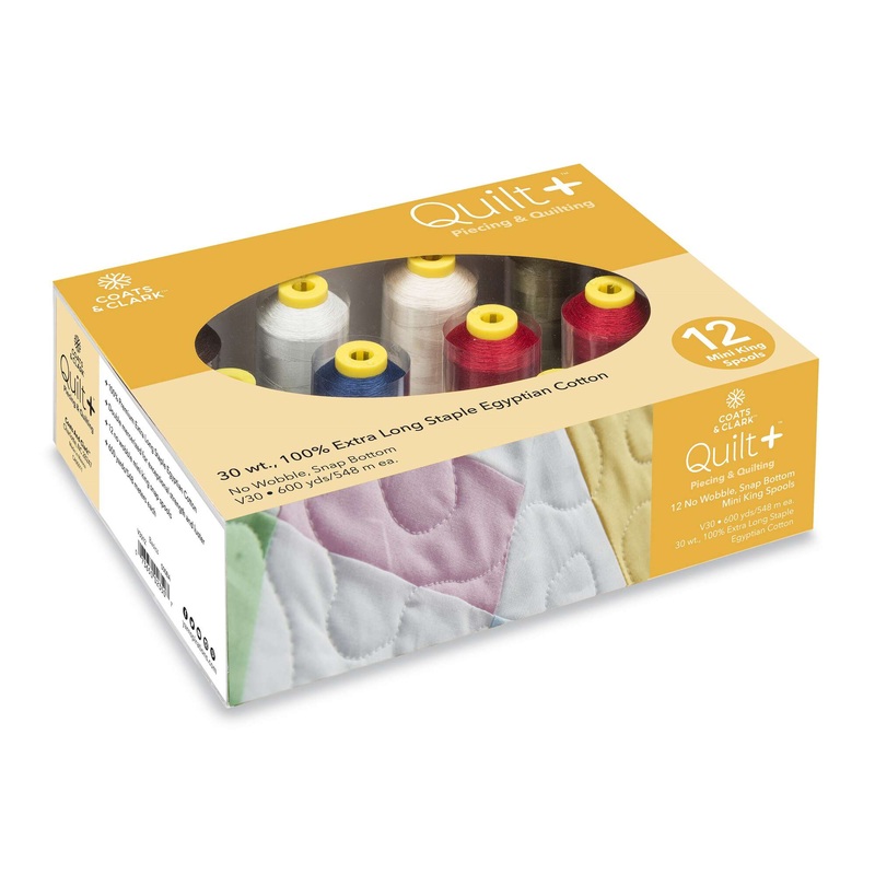 Coats & Clark Quilt + Piecing & Quilting Thread 12 Spool Set – Clearance Items