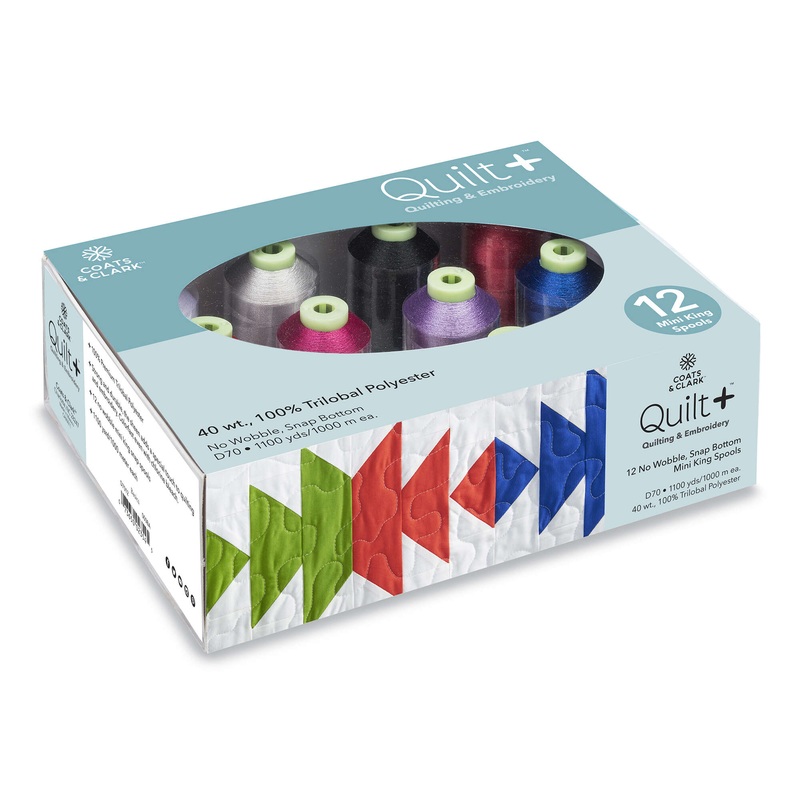 Coats & Clark Quilt + Quilting & Embroidery Thread 12 Spool Set – Clearance Items