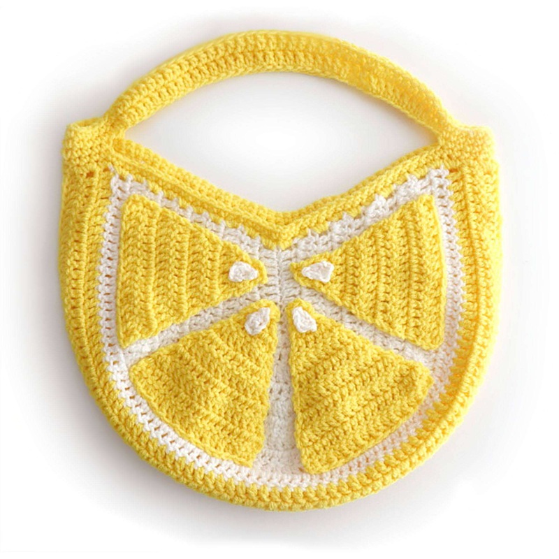 Red Heart Crochet Lemon Tote|Single Size