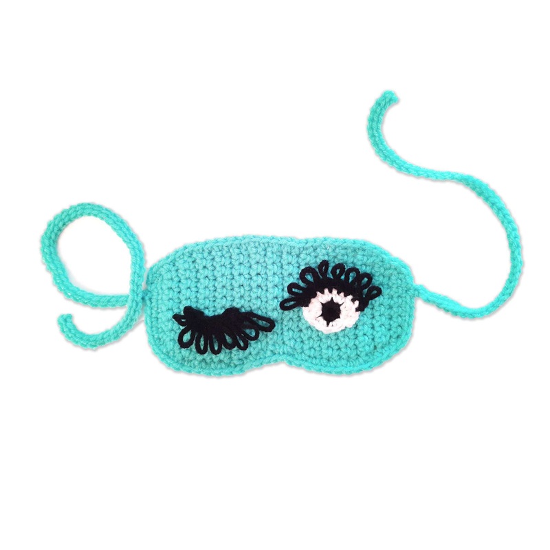 Red Heart Fomo Crochet Sleep Mask