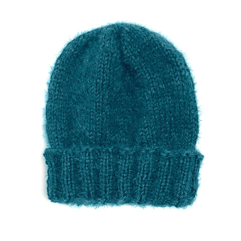 Red Heart Fuzzy Knit Beanie|Single Size