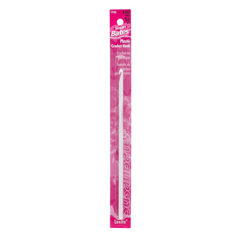 Susan Bates Luxite 5.5 Plastic Crochet Hook – Discontinued Items