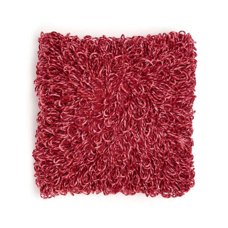 Bernat a Little Bit Loopy Crochet Pillow