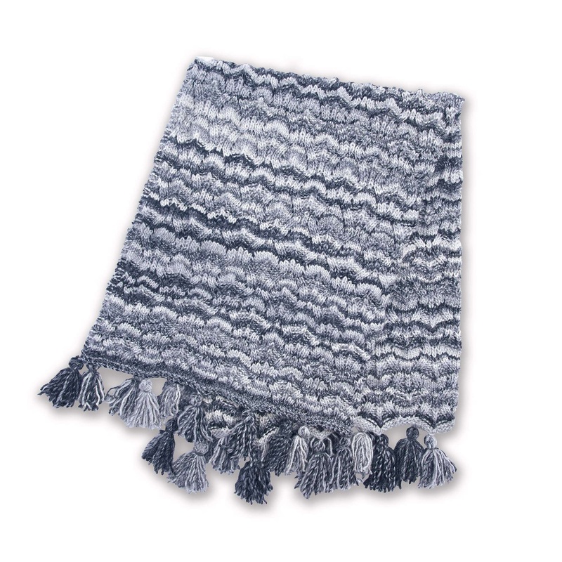 Bernat Climbing Leaves Knit Blanket