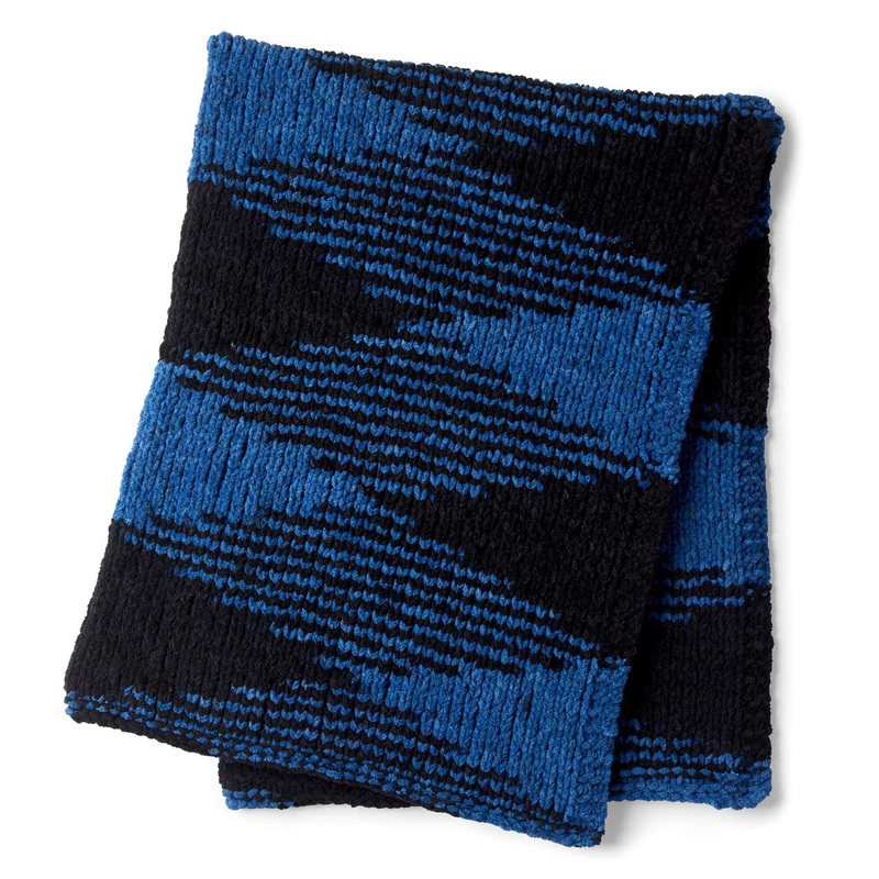 Bernat Color Pooling Knit Blanket