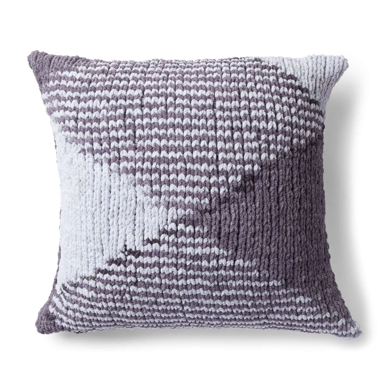 Bernat Color Pooling Knit Pillow