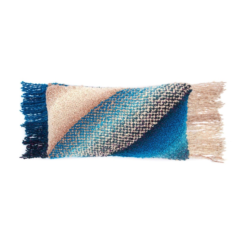 Bernat Color Slash Knit Pillow