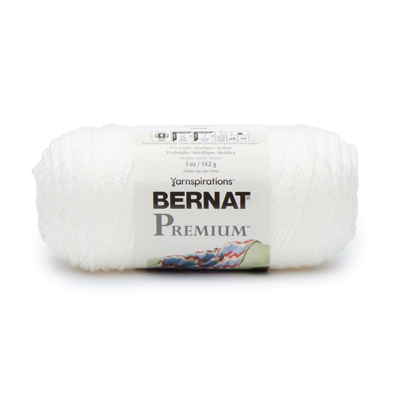Bernat Premium Sparkle Yarn|Black Sparkle|White Sparkle|Red Sparkle|Aran Sparkle|Soft Gray Sparkle|Hot Pink Sparkle|Ultra Violet Sparkle