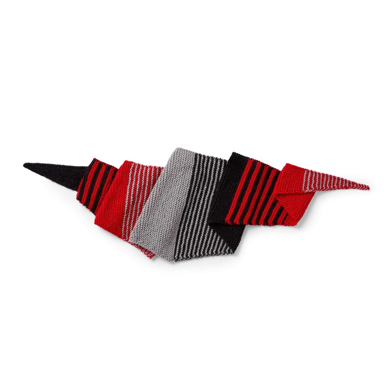 Red Heart Digital Painting Knit Shawl