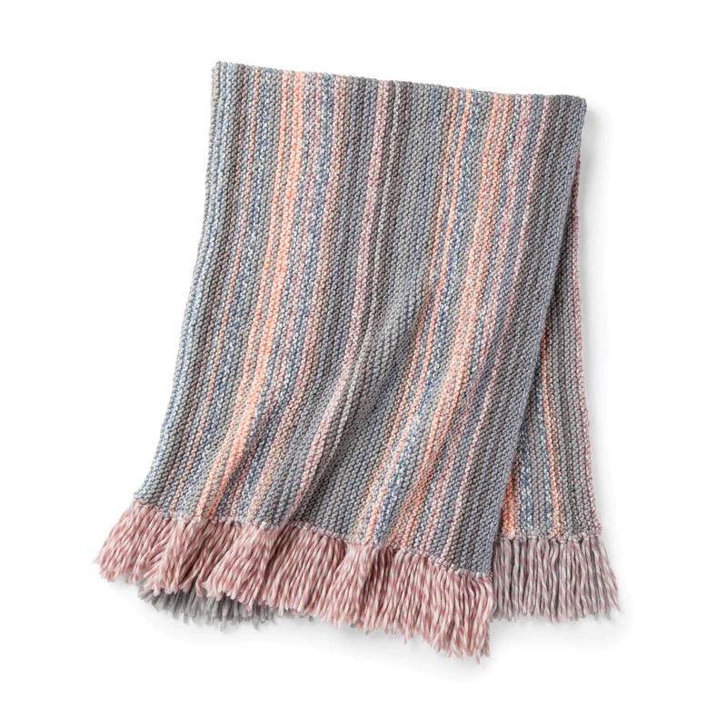Swirling Stripes Knit Blanket|Single Size