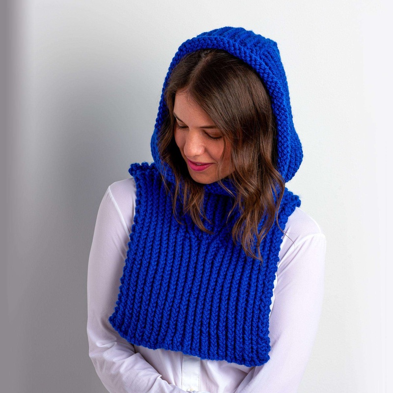 Bernat Chunky Knit Hood|Single Size
