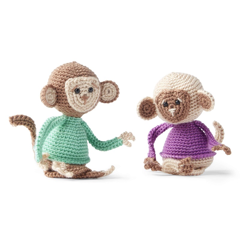 Red Heart Crochet Monkey|Single Size