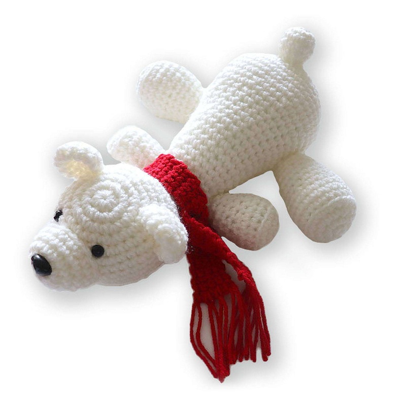 Red Heart Crochet Polar Bear Buddy