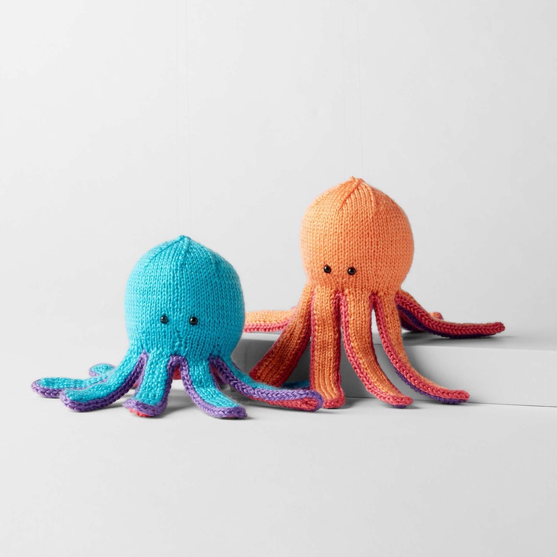 Red Heart Oscar & Oprah Knit Octopus