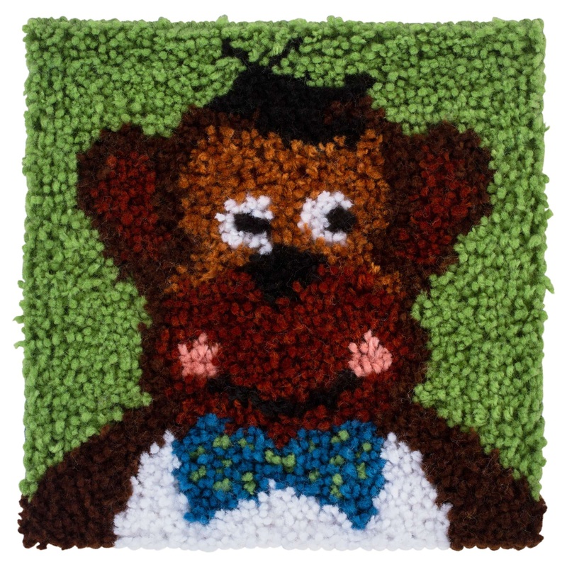 WonderArt Bowtie Monkey Kit 12 x 12 – Discontinued Items
