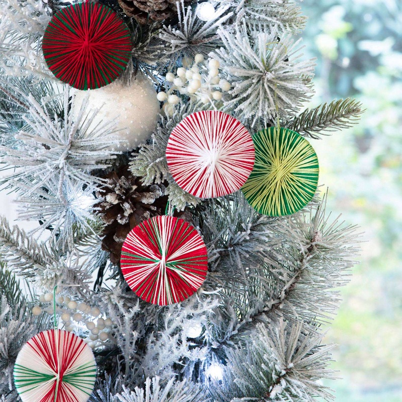 Aunt Lydia’s Sewing Christmas Disc Ornaments