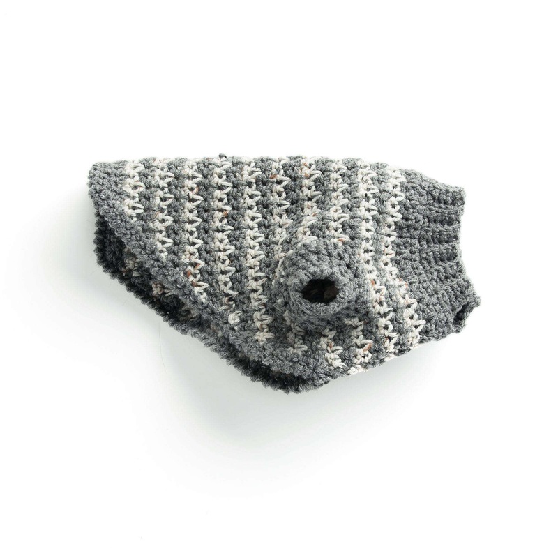 Red Heart Crochet Houndstooth Dog Sweater