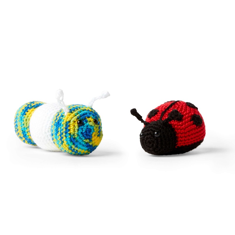 Red Heart Crochet Ladybug/ Caterpillar