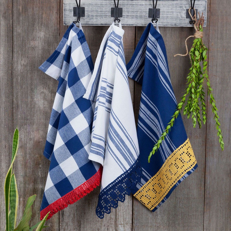 Aunt Crochet Lydia’s Lace Edged dish towels