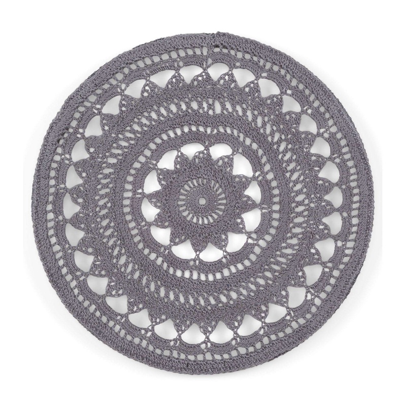 Aunt Lydia’s Crochet Gray Stone Mandala