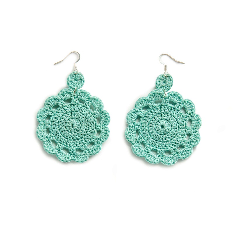 Aunt Lydia’s Petal Pop Crochet Earrings