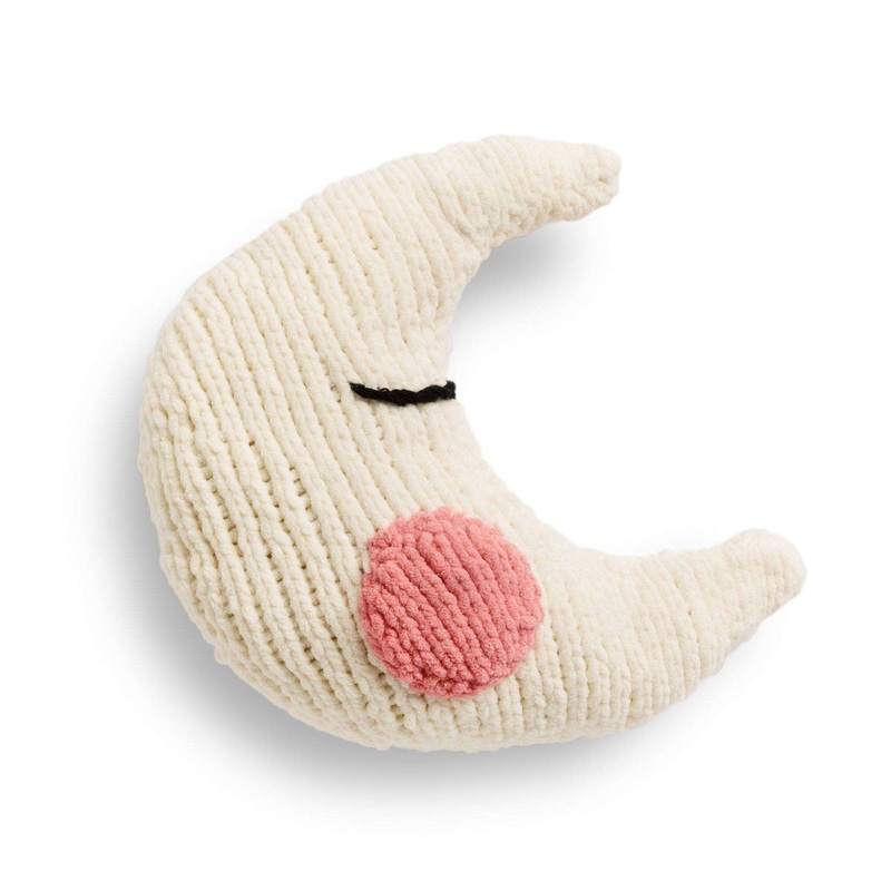 Bernat Baby Knit Moon Pillow|Version 2|Version 1