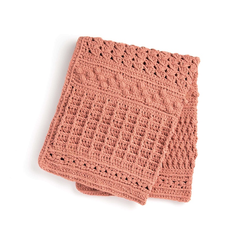 Bernat Blanket Sparkle Crochet Sampler Blanket