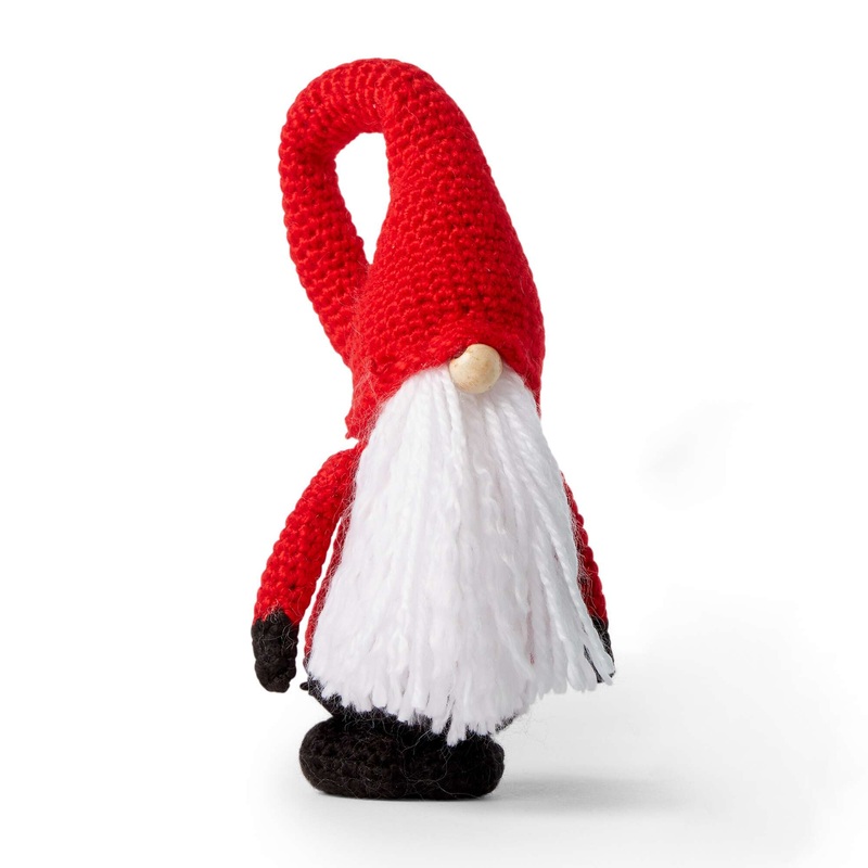 Red Heart Crochet Santa Gnome|Single Size