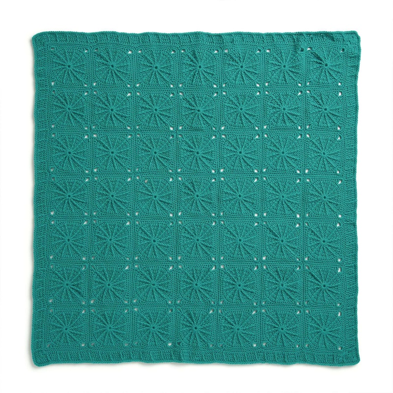 Red Heart Crochet Sunny Spread Throw