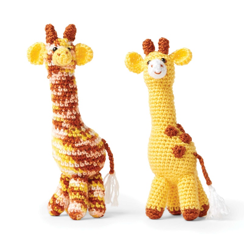 Red Heart Crochet Two Happy Giraffes